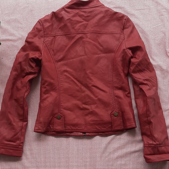 BUTTERY SOFT FAUX LEATHER JACKET - Picture 4 of 9